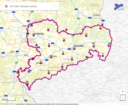 Digitale Karte Reparaturbonus Sachsen