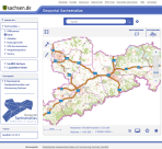 Das Geoportal Sachsenatlas - Kartenviewer mit Übersichtskarte von Sachsen