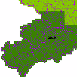 Bildausschnitt: Luftbildkarten im Südwesten Sachsens mit neuen Daten