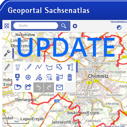 Screenshot Geoportal Sachsenatlas