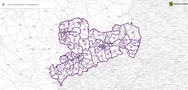 Kartendarstellung der Wahlkreise für die Landtagswahl 2024