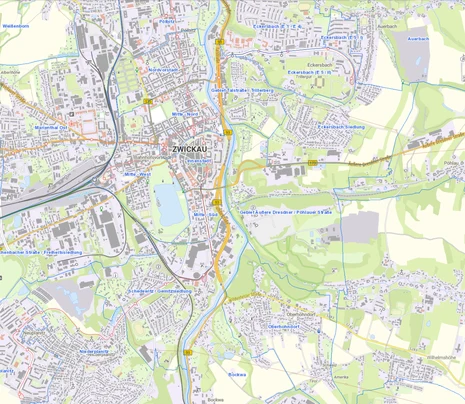 Kartenausschnitt Ortsteile