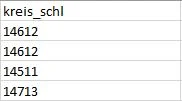 Beispiel Spalte "kreis_schl"