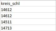 Beispiel Spalte "kreis_schl"