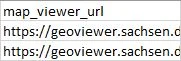 Beispiel Spalte "map_viewer_url"
