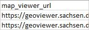 Beispiel Spalte "map_viewer_url"
