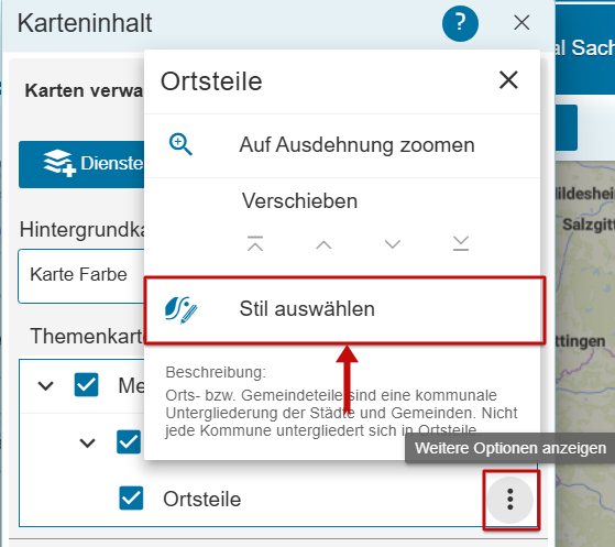 Beispielausschnitt Stil ändern