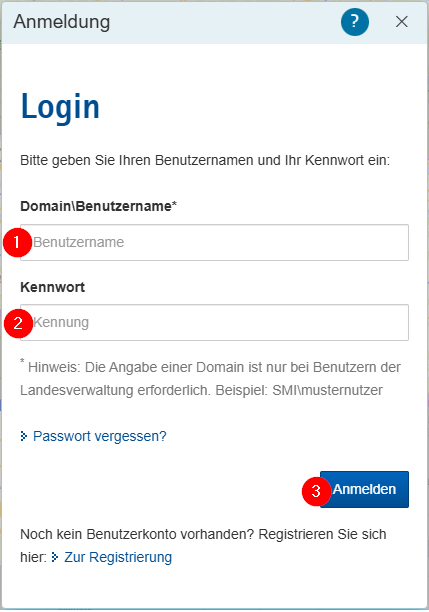 Hilfe - Login