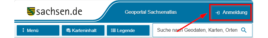 Hilfe - Anmeldung Button