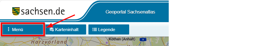 Hilfe - Menü Button