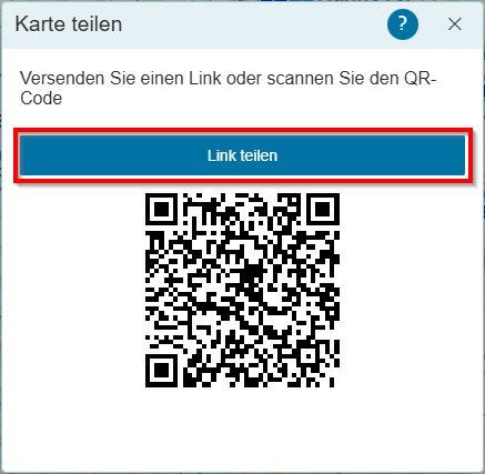 Hilfe - Karte teilen - Link kopieren