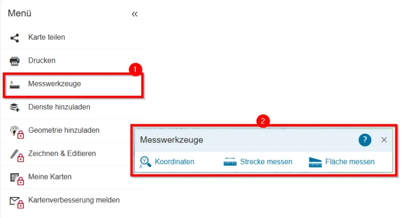 Hilfe - Messwerkzeuge