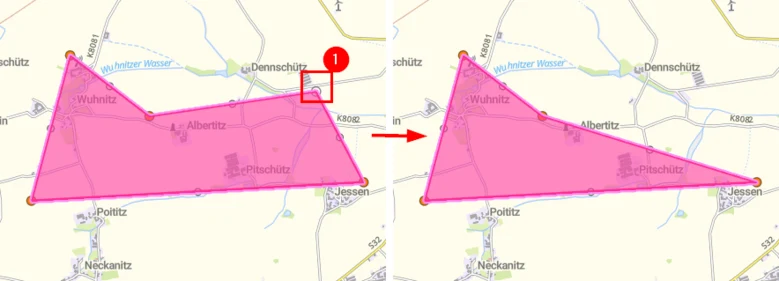 Hilfe Zeichenwerkzeuge - Stützpunkt entfernen