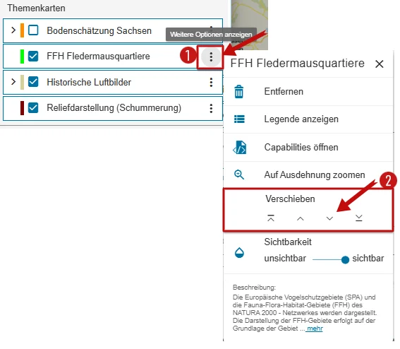 Beispielausschnitt Themen verschieben