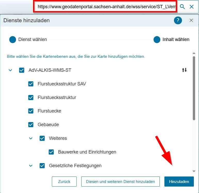 Themenkarte über URL hinzuladen