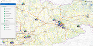 Kartenviewer-Anwendung  Referentenkarte der Medienbildung in Sachsen